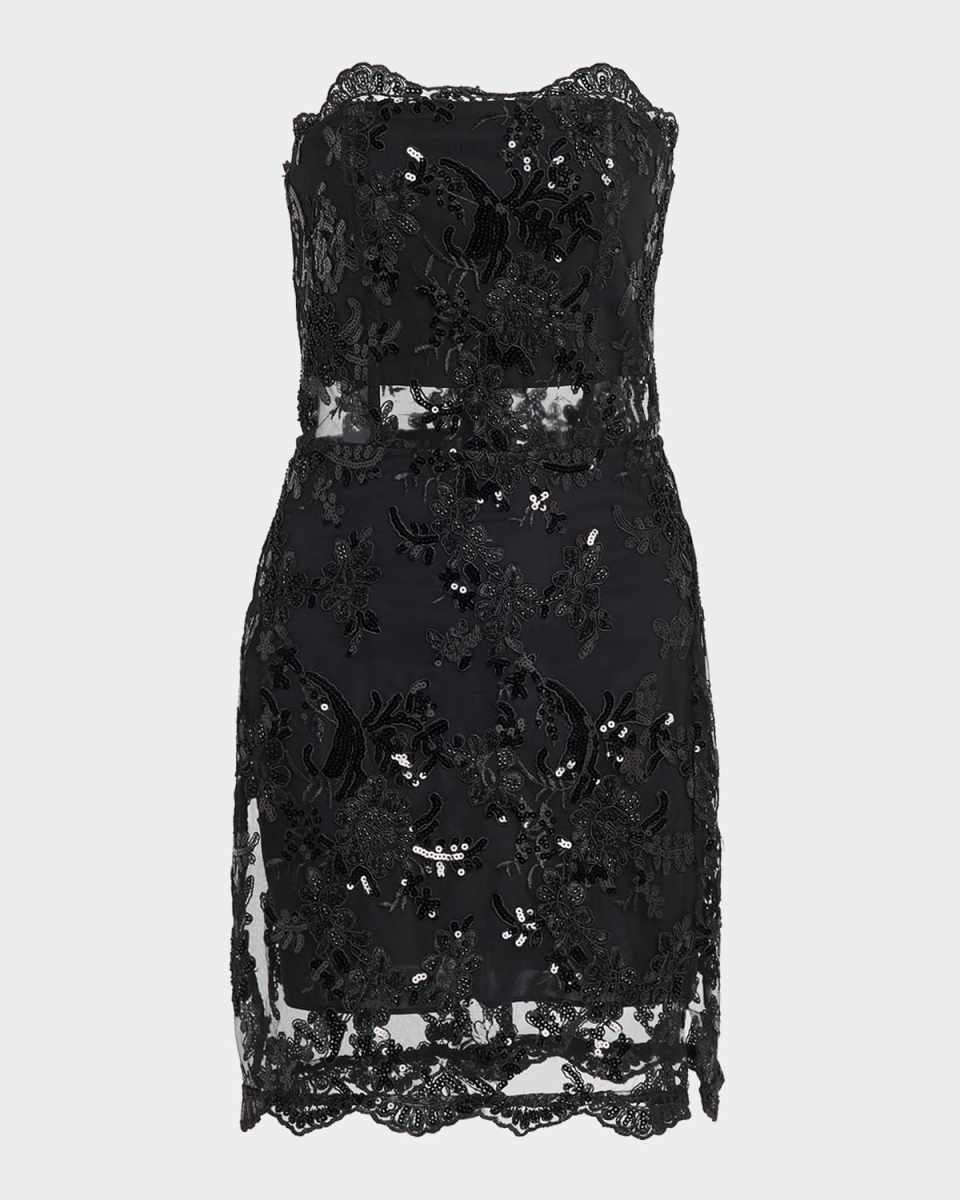 Georgie Embellished Lace Mini Dress